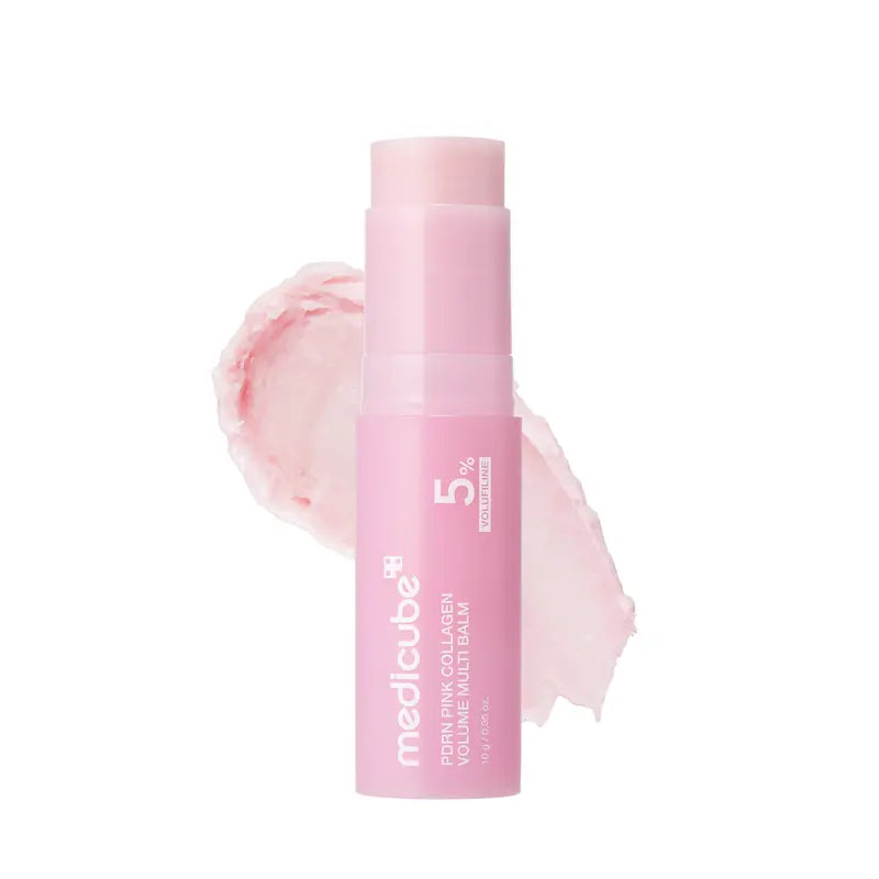 Medicube PDRN Pink Collagen Volume Multi Balm | All-in-One Volufiline, PDRN, NAD Stick for Youthful Appearance, Fine Line Reduction, Firming and Anti-Aging Care | Suitable for Under-Eyes, Neck, Forehead, Smile Lines, and Lip Care | Korean Skincare