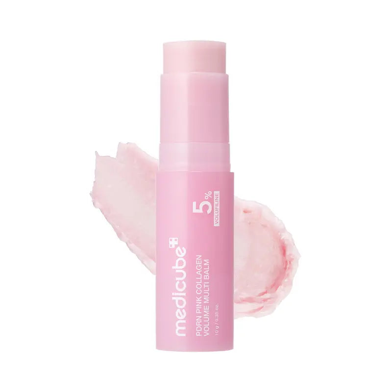 Medicube PDRN Pink Collagen Volume Multi Balm | All-in-One Volufiline, PDRN, NAD Stick for Youthful Appearance, Fine Line Reduction, Firming and Anti-Aging Care | Suitable for Under-Eyes, Neck, Forehead, Smile Lines, and Lip Care | Korean Skincare