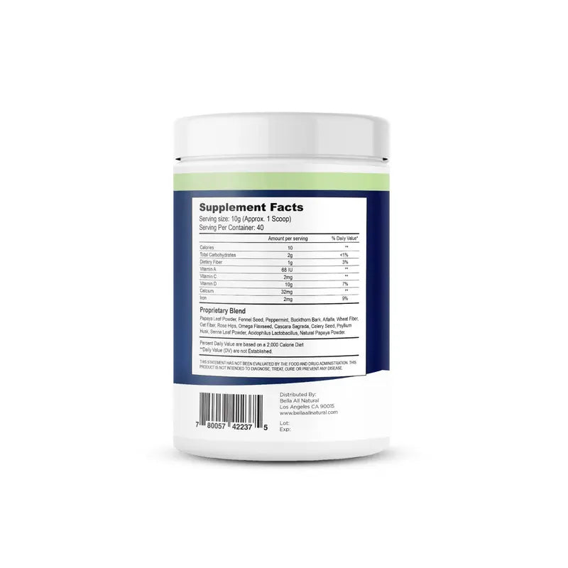 Bella All Natural Colon Cleanse - 400 Grams