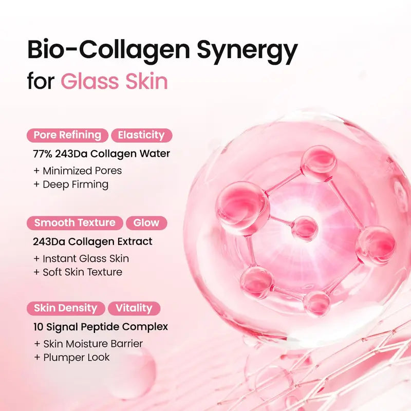 Biodance Collagen PDRN Jelly Serum Mist - Advanced Jelly-to-Mist Skincare Spray for Instant Glass Skin Glow, 24-Hour Hydration, Pore Minimization, and Enhanced Skin Barrier Recovery