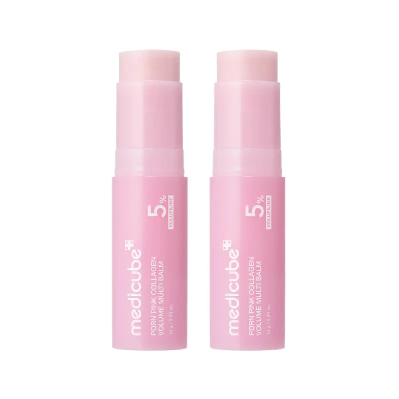 Medicube PDRN Pink Collagen Volume Multi Balm | All-in-One Volufiline, PDRN, NAD Stick for Youthful Appearance, Fine Line Reduction, Firming and Anti-Aging Care | Suitable for Under-Eyes, Neck, Forehead, Smile Lines, and Lip Care | Korean Skincare