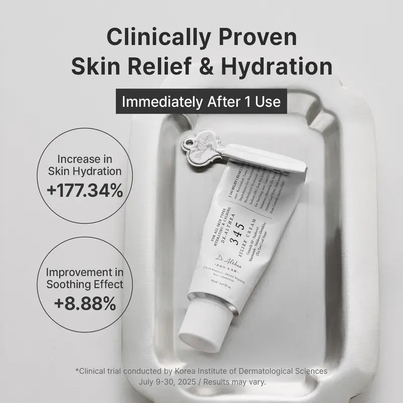 Dr. Althea 345 Relief Cream - Daily Facial Moisturizer for Blemish Relief and Soothing Recovery, Vegan Korean Skincare